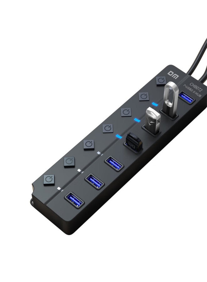 DM Dm Daimai Usb Hub 2.0, 7-Port Hub Expansion Dock, Laptop And Desktop Computer Hub, Usb Extension Cable Converter, Chb072 - Image 5