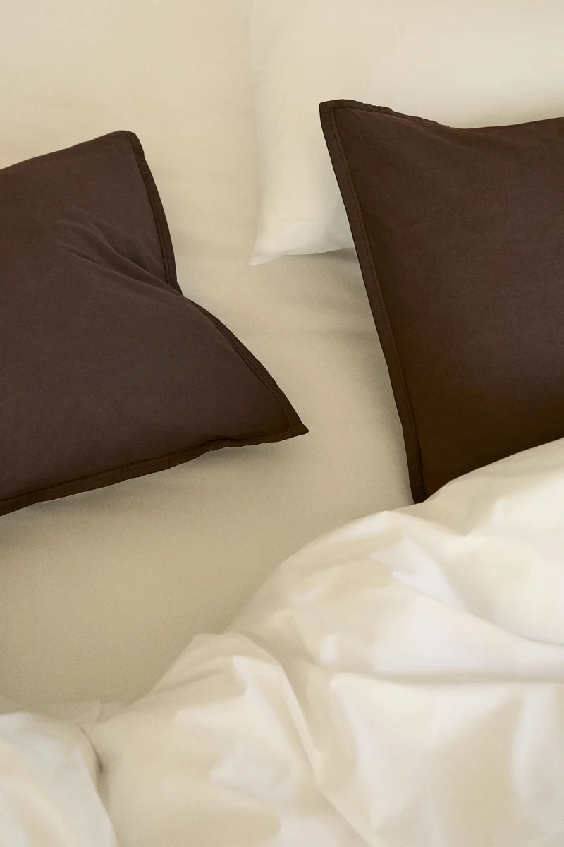 اتش اند ام غطاء وسادة من القطن