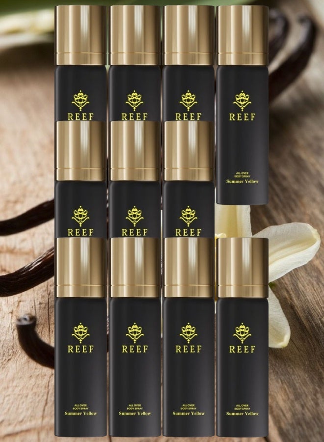 ريف 11 قطع بخاخ جسم سمر اصفر 125مل - Image 1