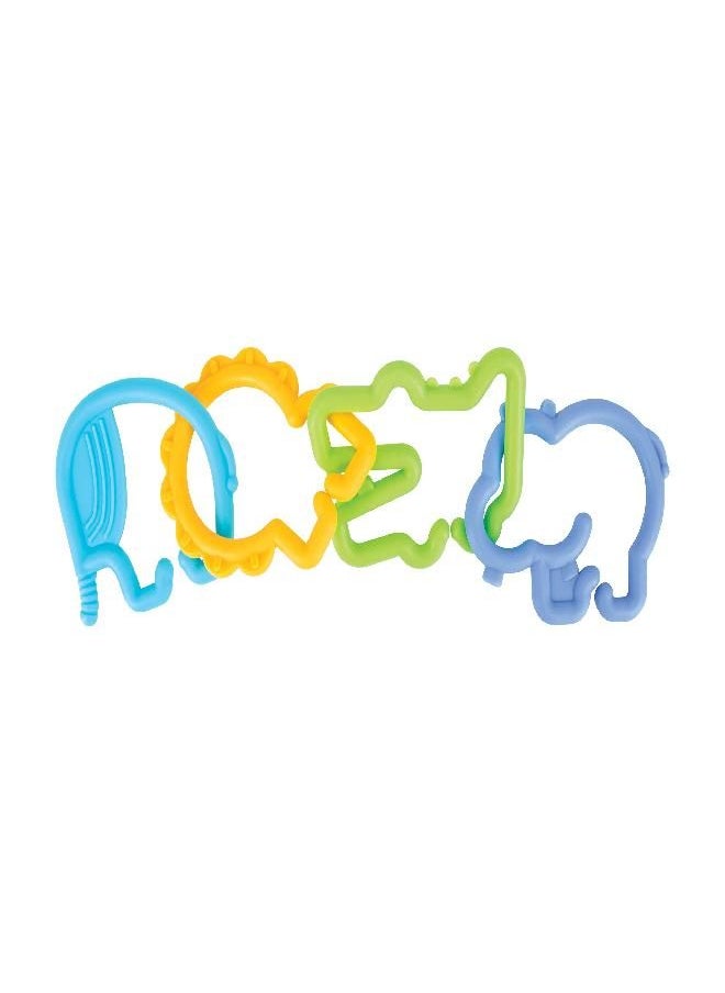 Nuby Nuby Animal Click Links Teether Toy- 24-Piece Set - 3+ Months  - Image 5