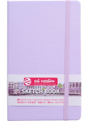 Talens Art Creation Pastel Violet Cover Sketch Book 140 Grams 13 x 21 cm 80 Sheets  - Image 1
