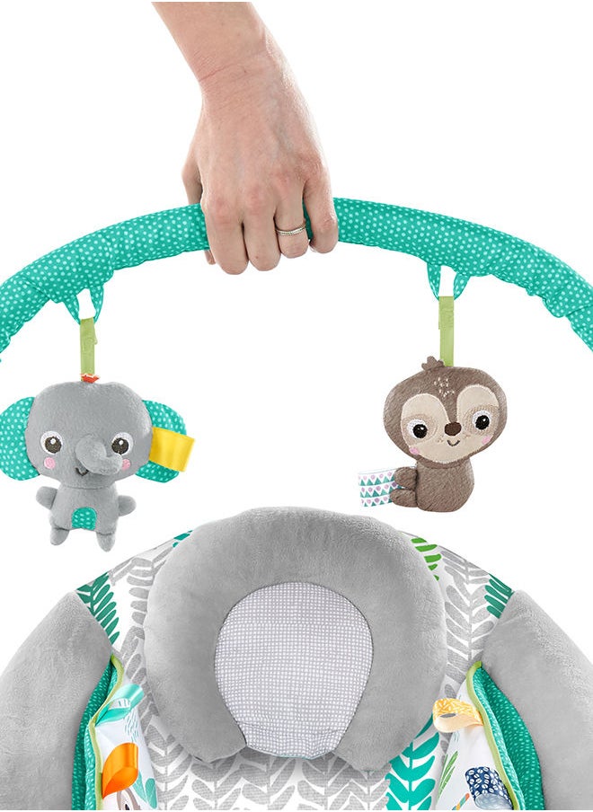 Bright Starts Jungle Vines- Tm Cradling Bouncer  - Image 2
