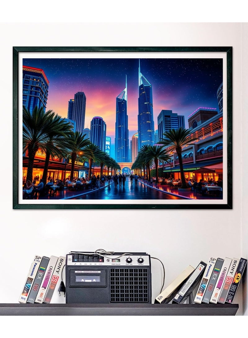 Anna 1000-Piece Dubai Nightscape Puzzle - Stunning Cityscape Jigsaw - Image 3