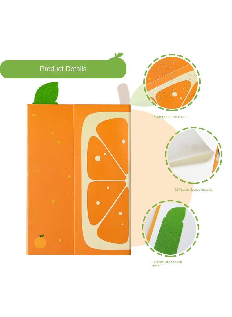 Orange Diary With Magnetic Flip Cover Notebook Writing Sketching Notebook - Image 3