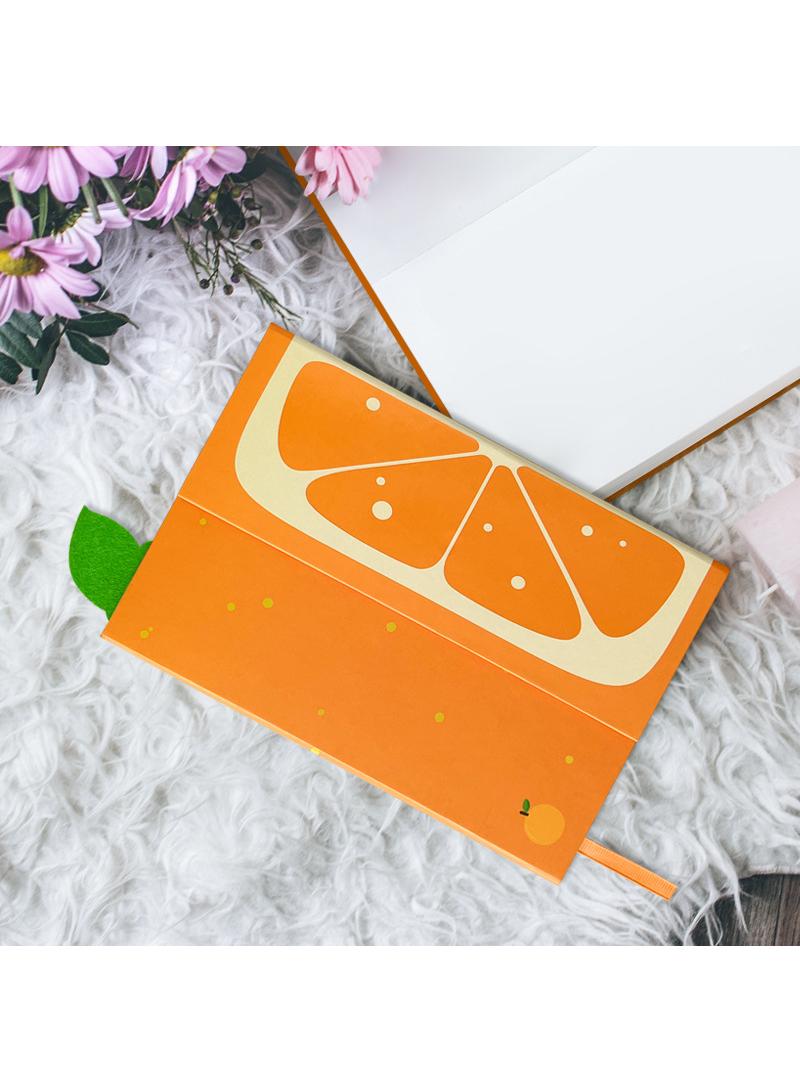 Orange Diary With Magnetic Flip Cover Notebook Writing Sketching Notebook - Image 2