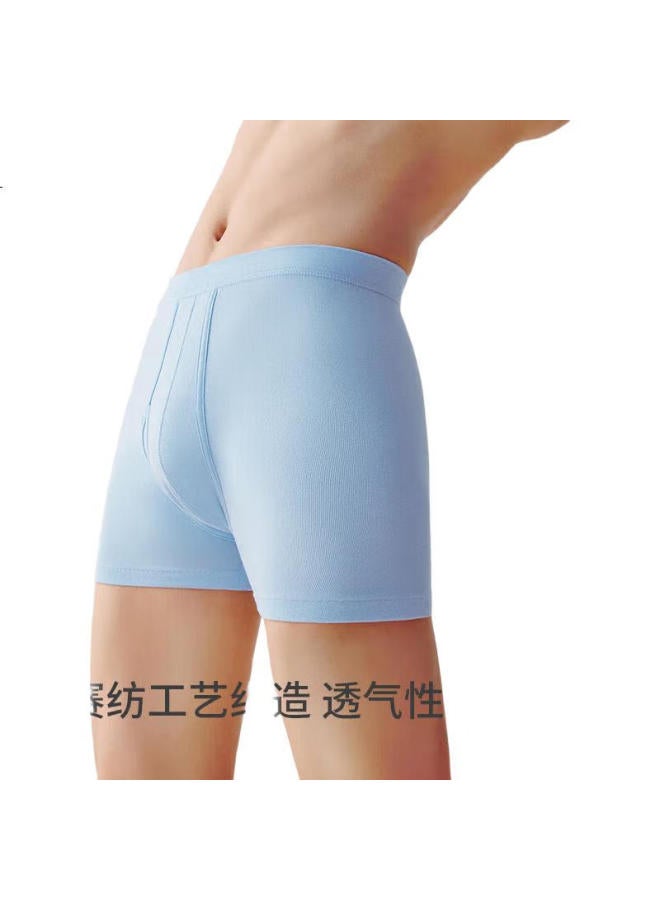THREEGUN Sanqiang [Pure Cotton Loose] Men'S Boxer Briefs, Breathable Shorts, High-Waist, Large Size, Flat-Angle Pants [3-Pack] - Image 1