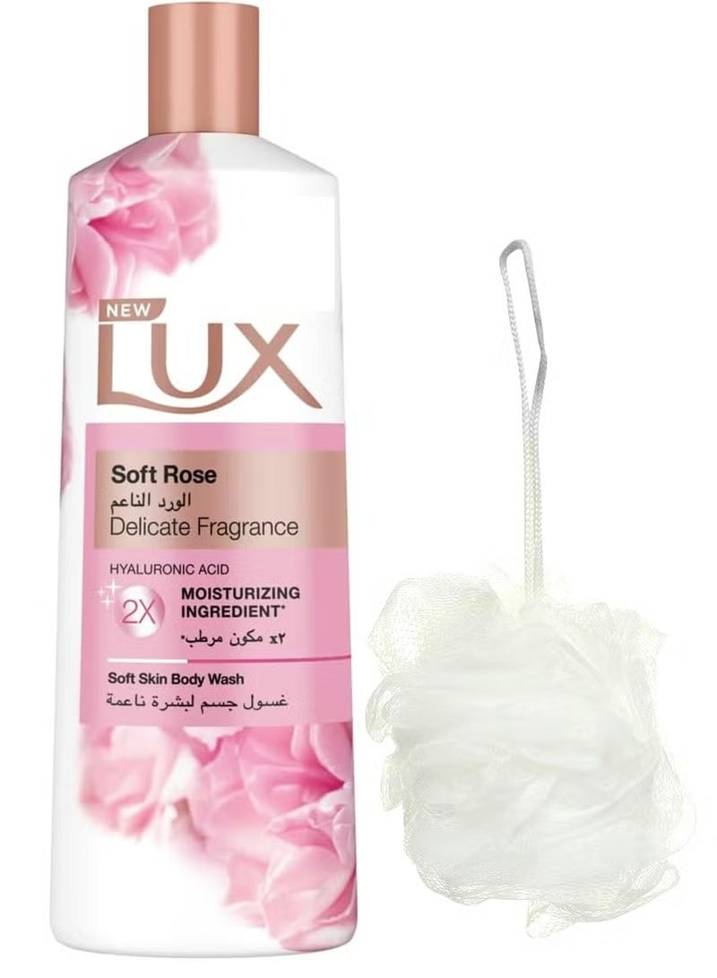 لوكس جل استحمام سوفت روز لمسة ناعمة +لوفه متعدد الألوان - 250 مل