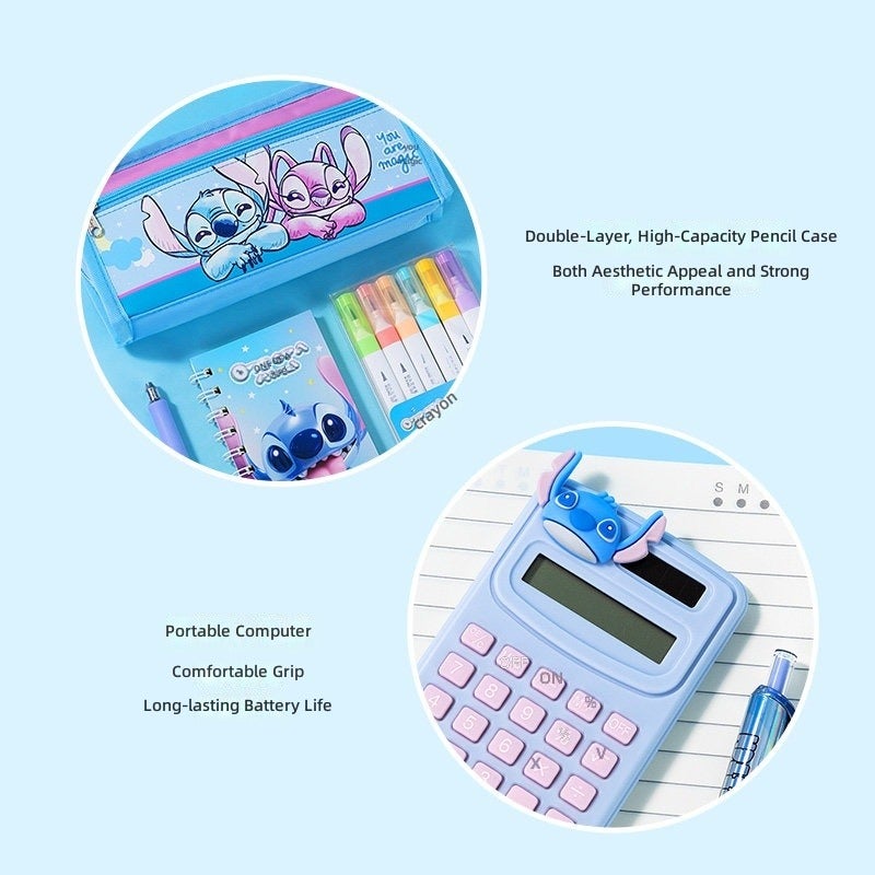 Disney Official Stitch Strawberry Bear Stationery Gift Set for Elementary Students - Stitch Style - Image 4