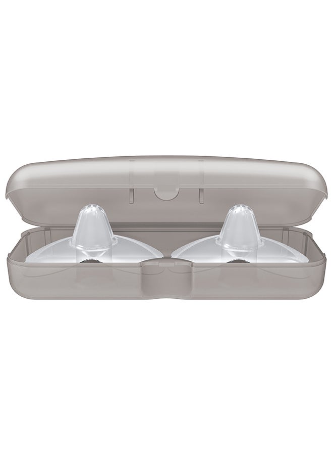 Dr. Brown’s Nipple Shield, 2-Pack with Sterilizer Case, Size 1 (20 mm) - Image 1
