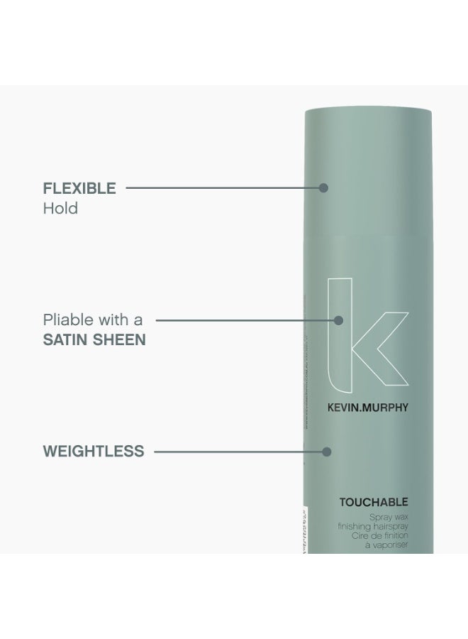 KEVIN.MURPHY TOUCHABLE - Spray Wax Finishing Hair Spray - For All Hair Types - Hair Styling for Texture & Hold - Long Lasting - With Milk Thistle & Carrot Seed Oil - Image 2