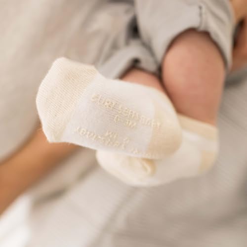 Burt's Bees Baby Baby Socks Ankle or Crew Height Made with Soft Organic Cotton - 6 Packs With Non-Slip Grips for Babies and Newborn Babies - Image 2