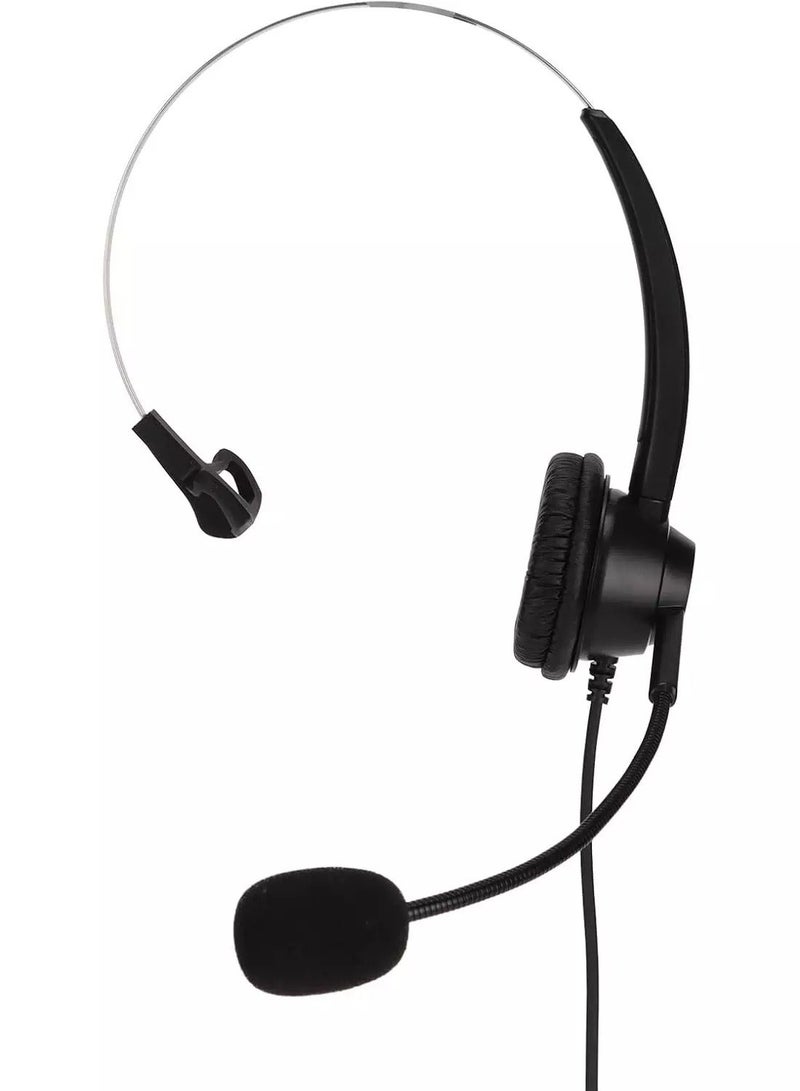 سماعة رأس SXGOTY T200 USB مزودة بميكروفون وخاصية إلغاء الضوضاء، خفيفة الوزن للغاية (أحادية) - Image 2