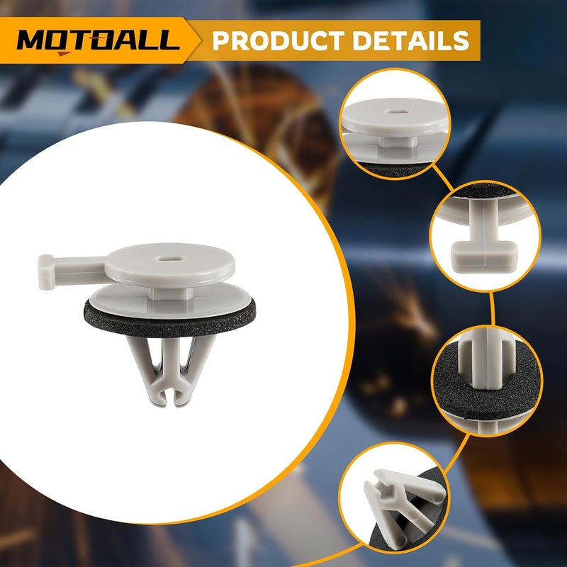 MOTOALL موتوال 10 قطع مشبك تريم لسيارات لاند روفر LR3 LR4 رينج سبورت - Image 4