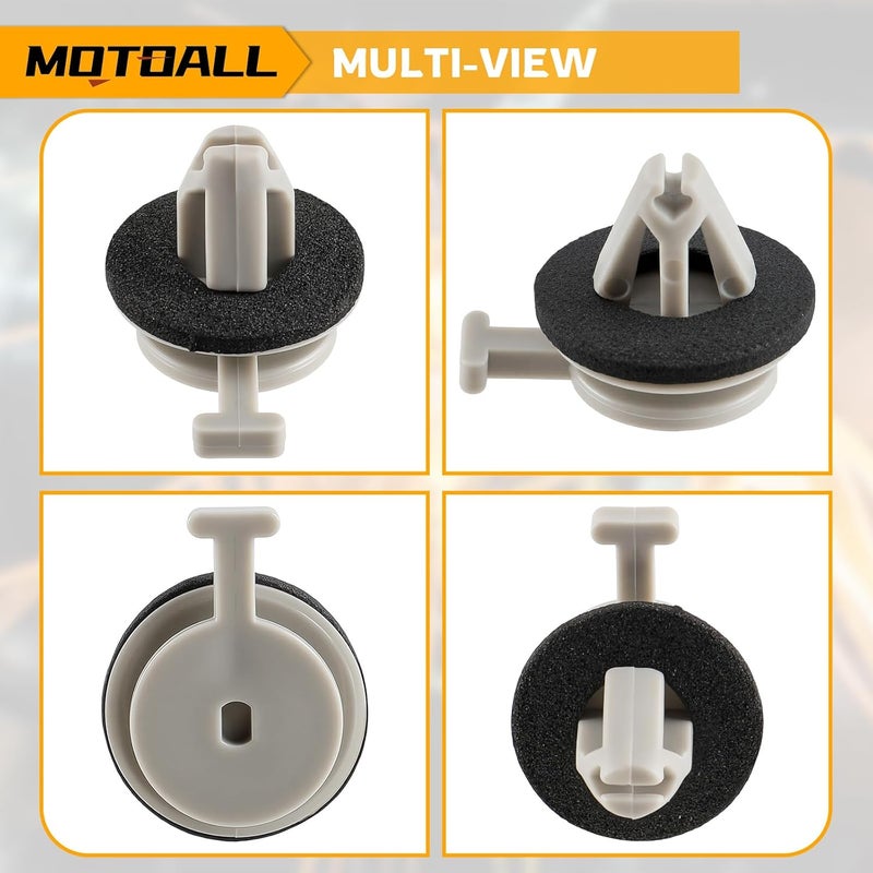 MOTOALL موتوال 10 قطع مشبك تريم لسيارات لاند روفر LR3 LR4 رينج سبورت - Image 5