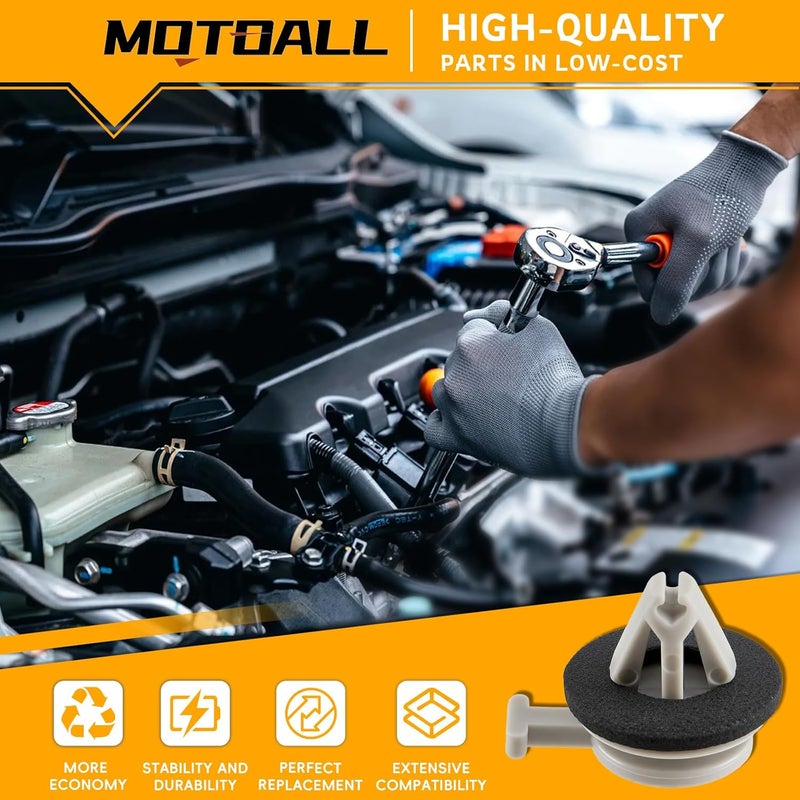 MOTOALL موتوال 10 قطع مشبك تريم لسيارات لاند روفر LR3 LR4 رينج سبورت - Image 2