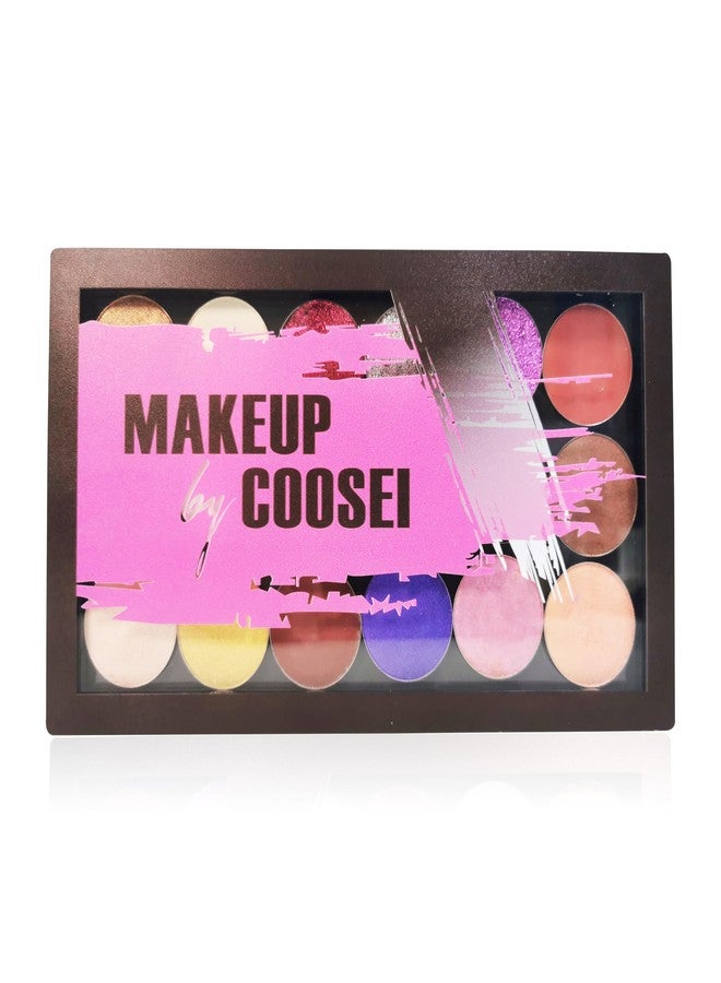 Coosei Limited Edition Magnetic Makeup Palette empty, Clear Acrylic, 9.7x5.5x0.47 inches, Empty Palette for Eyeshadow, Lipstick, Blush with 20 Magnetic attraction Stickers +10pcs empty stainess pans - Image 5