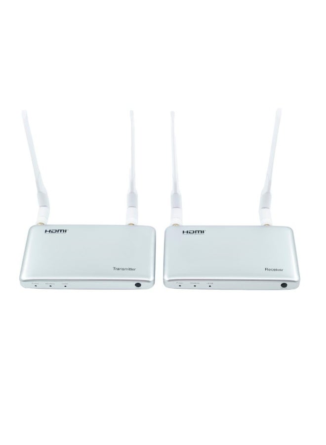 موسع HDMI KVM لاسلكي 1080p 200 متر – محول فيديو عالي السرعة بدقة Full HD مع نطاق 2.4G/5G لنقل الصورة من الكاميرا أو الكمبيوتر إلى التلفاز أو الشاشة - Image 1
