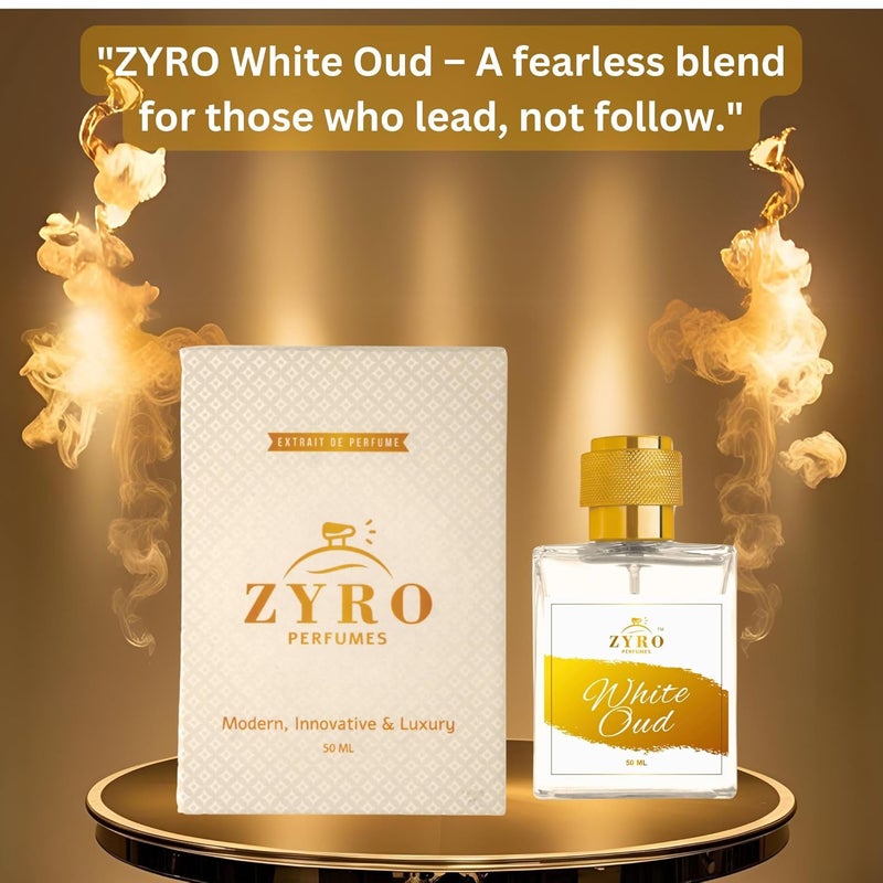 ZYRO ZYRO White Oud Extrait de Parfum Long Lasting EDP with Bergamot Rose Sandalwood 50 ML Unisex Perfume  - Image 4