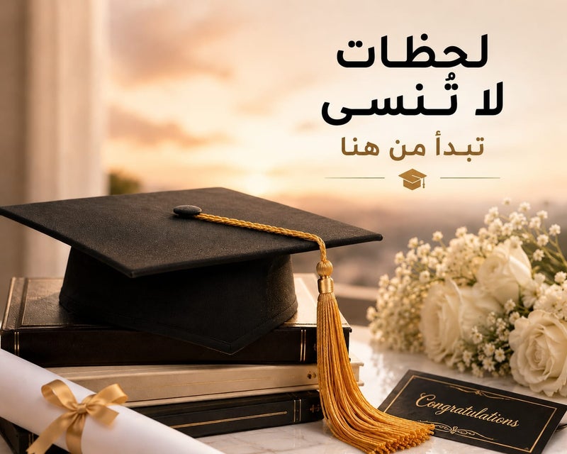 اس بي سي طاقية تخرج كلاسيكية سوداء مع شرابة ذهبية لحفلات التخرج والتصوير التذكاري بتصميم أنيق وفخم - Image 3