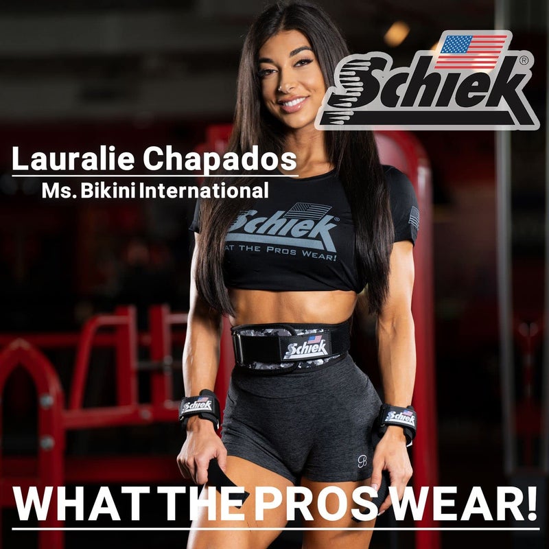 Schiek Sports 1000-PLS Deluxe Power Lifting Wrist Straps - Weight Lifting Wrist Wraps (Black) - Image 5