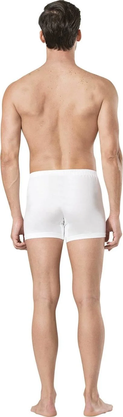 pierre cardin Men's Combed Cotton White Boxer (2 Pack)