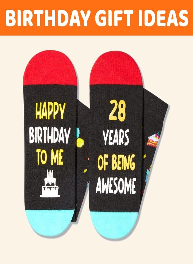 Zmart 28th Birthday Gifts Ideas - 28th Birthday Socks for Women Men, Gifts for 28 Year Olds Teens - Image 5