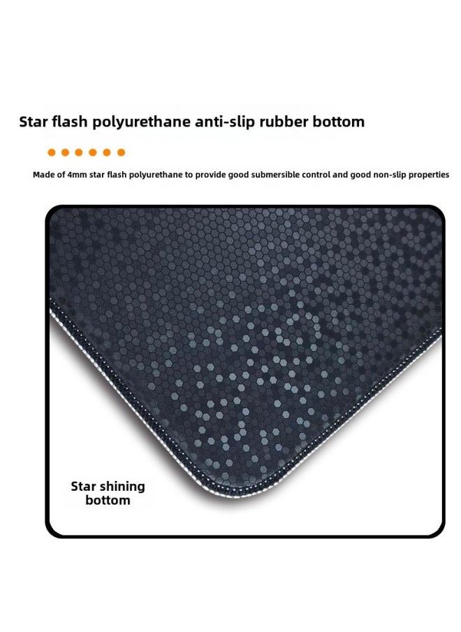Generic - Rui Path [Ling Xue] Polo Foam Polyurethane Foam Material High-end Game Competitive Mouse Pad Similar To Zero-Pattern:Star Flash Bottom 450*400*4mm - Image 1