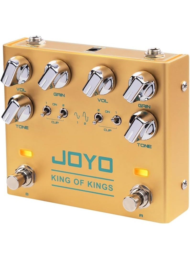 جويو دواسة جيتار كهربائي JOYO R-20 أوفر درايف مزدوجة بقناتين مستقلة وتأثير كرنش تناظري حقيقي مع نظام تمرير مباشر حقيقي - Image 1