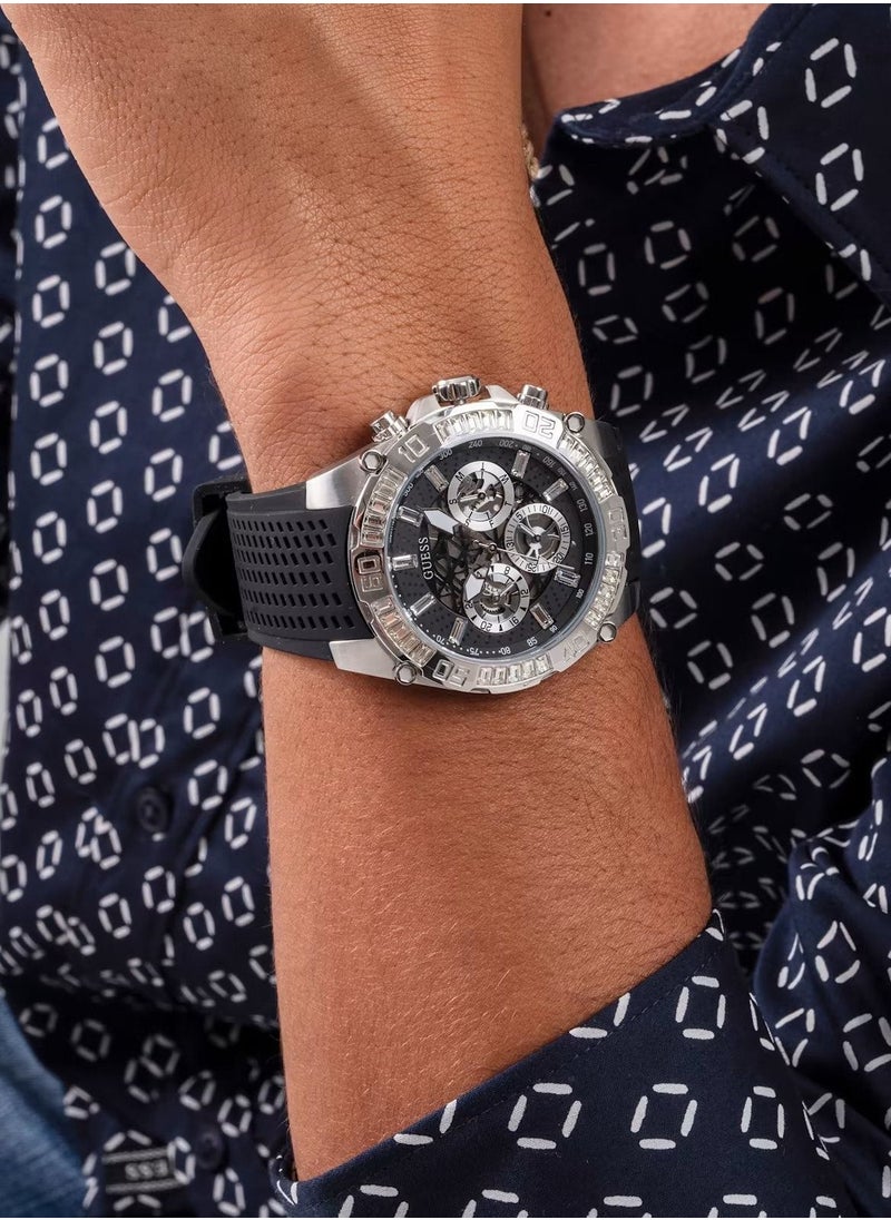 GUESS - Men's Analog Silicone Wrist Watch - GW0333G1 - 46 mm - Image 1