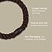 L. Erickson L Erickson Hair Ties for Thick Hair Grab Go Ponytail Holders 8 Pack Metallic Graphite Grey Thick NoCrease Bands with Strong Hold and DamageFree Design - Image 4