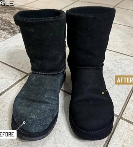 Eagle Black Suede Dye for Shoes, Boots, & Accessories – Permanent Suede Color Restorer with Built-in Applicator – Shoe Dye for Touch-Ups, Customization & Repairs – 3 fl oz - Image 4