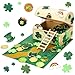 Saypacck Leprechaun Trap Kit for Kids St Patricks Day Wood DIY Craft Kit to Catch a Leprechaun for Classroom Activity St Patricks Day Party Supplies Decorations - Image 2
