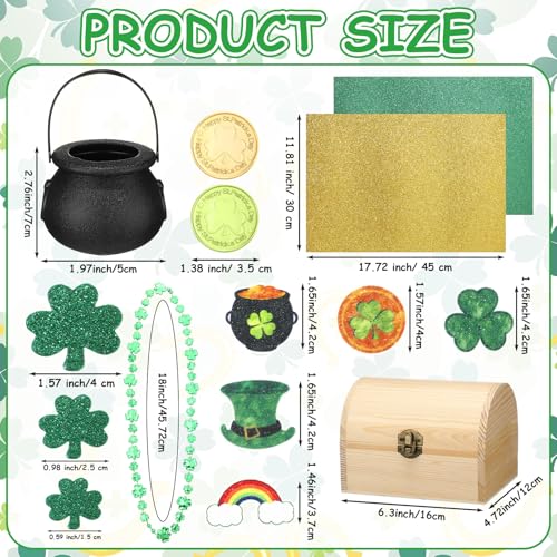 Saypacck Leprechaun Trap Kit for Kids St Patricks Day Wood DIY Craft Kit to Catch a Leprechaun for Classroom Activity St Patricks Day Party Supplies Decorations - Image 5