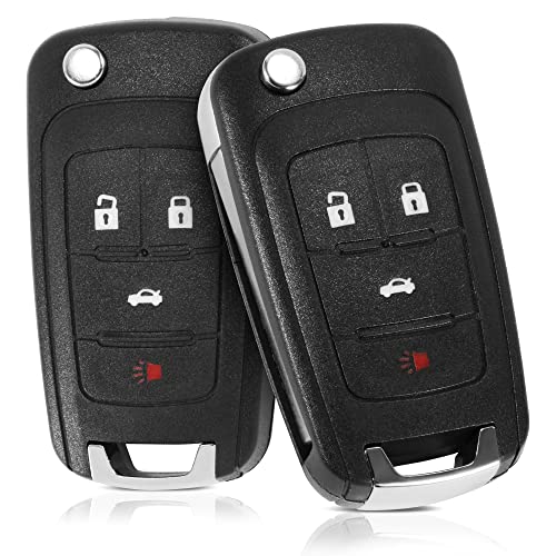 Key Fob Keyless Entry Remote Replacement Fits for Chevy Cruze Equinox Camaro Impala Malibu Sonic 20102017 Buick Regal Verano Encore Allure Lacrosse GMC Terrain Flip Car Keyfob FCC OHT01060512