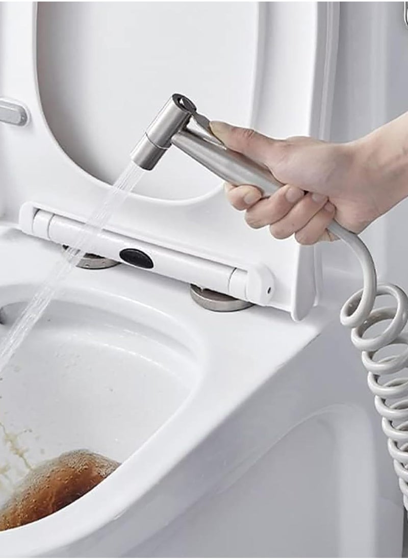 TAYRAN - Pack of 3 Handheld Bidet Sprayer, Handheld Sprayer Stainless Steel with Water Tank Hook and Shower Hose for Feminine Wash - Image 1