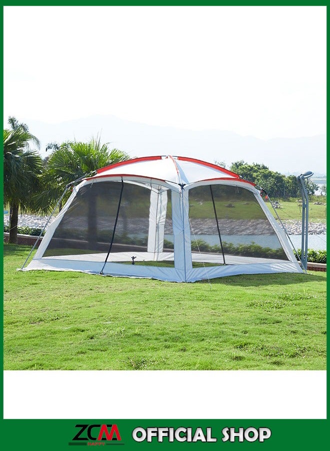 ZCM-HAPPY Outdoor Canopy Tent Sunscreen And Mosquito Repellent, Suitable For Family Picnic, Camping, Sunshade Pergola, Barbecue Pergola, Leisure Tent 360*360*210 cm - Image 1