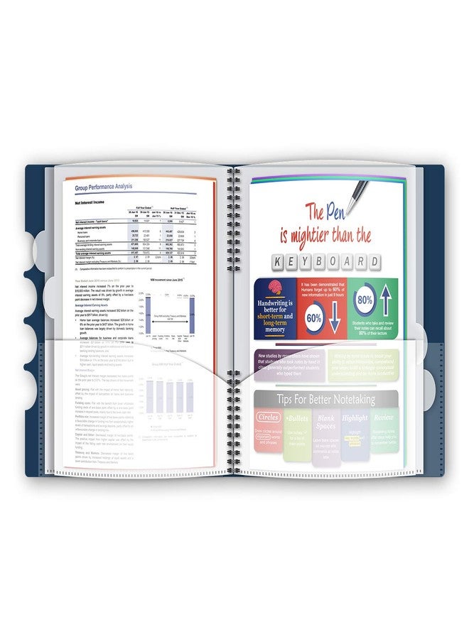 iScholar 10 Pocket Poly Folder, 12.2 x 11", Color Will Vary (35910) - Image 2