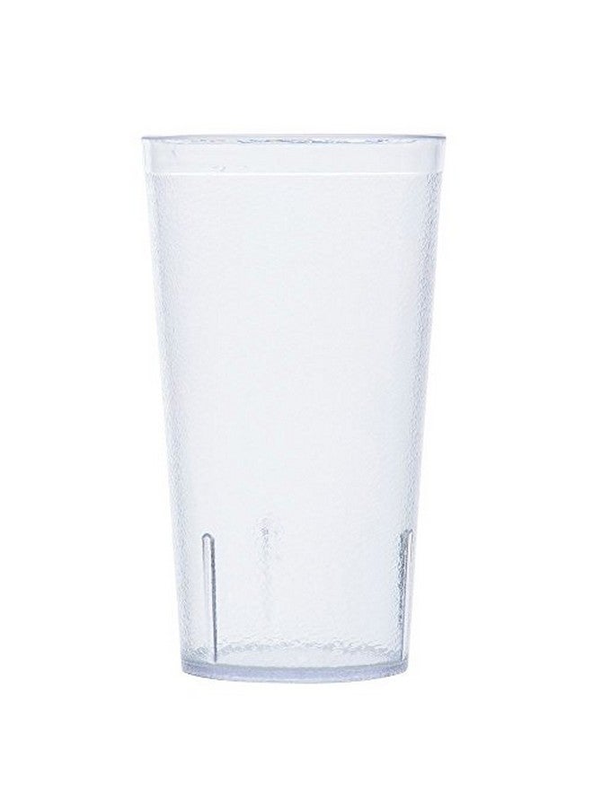 Get G.E.T. Unbreakable Stackable Restaurant Plastic Tumbler/Cup (Set of 12) 16 Ounce Clear | For Restaurants and Home, Dishwasher Safe, BPA Free - Image 2