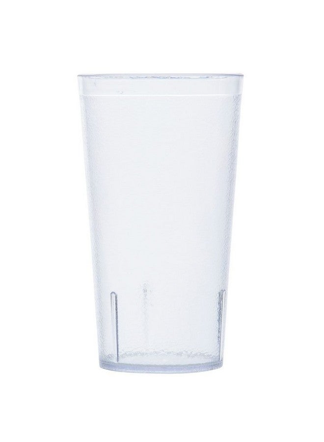 Get G.E.T. Unbreakable Stackable Restaurant Plastic Tumbler/Cup (Set of 12) 16 Ounce Clear | For Restaurants and Home, Dishwasher Safe, BPA Free - Image 3
