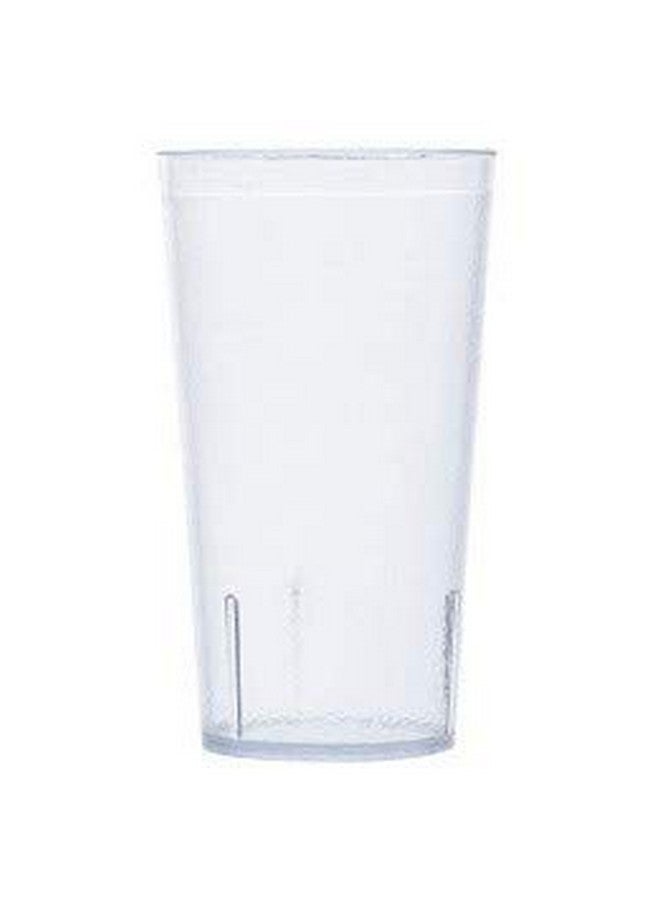 Get G.E.T. Unbreakable Stackable Restaurant Plastic Tumbler/Cup (Set of 12) 16 Ounce Clear | For Restaurants and Home, Dishwasher Safe, BPA Free - Image 4