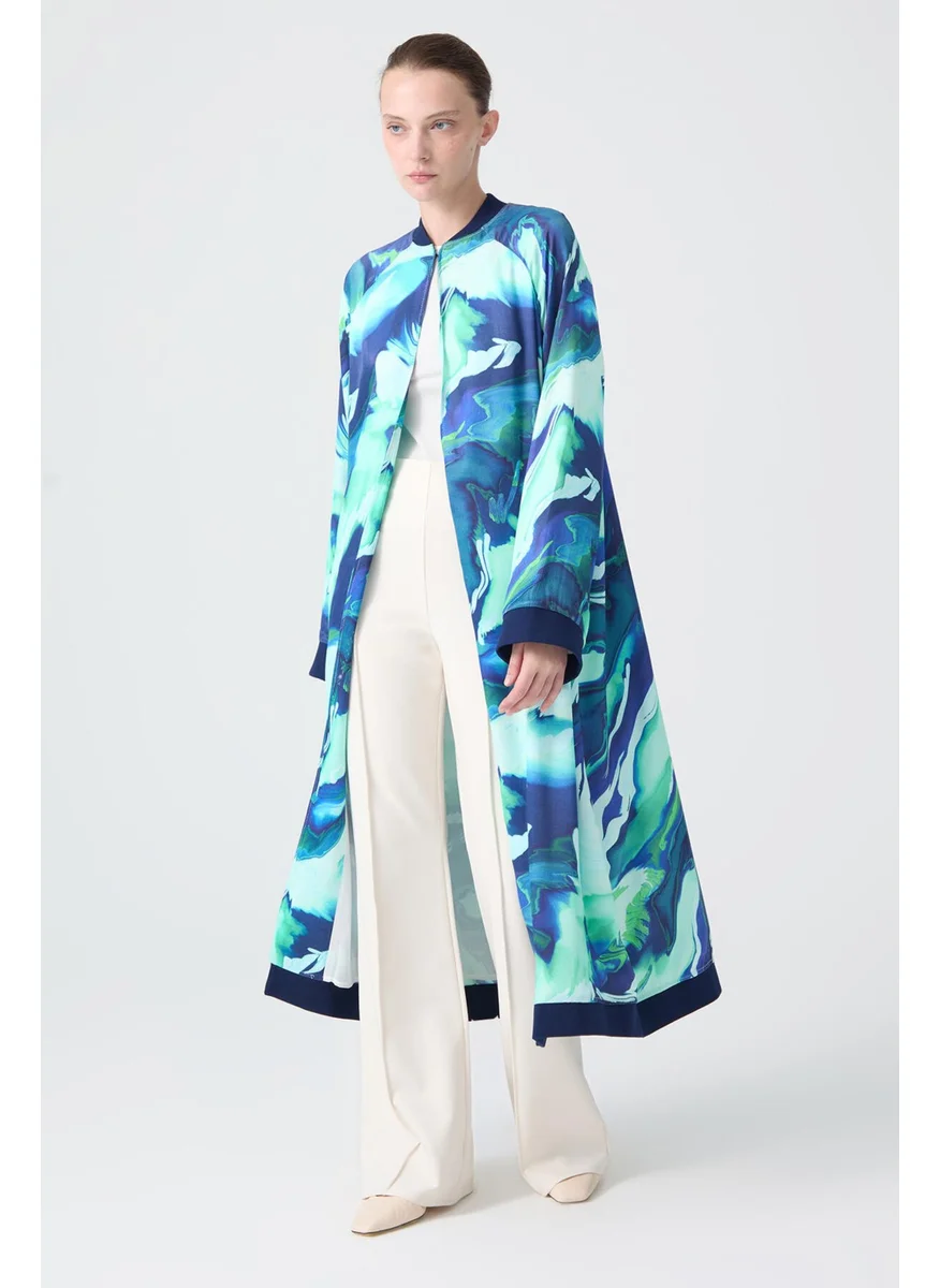 Touche Satin Printed Kimono