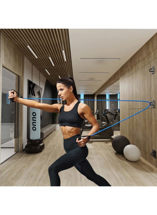 LinMei Wall Mount Workout Anchors for Resistance Bands,Body Weight Straps,Strength Training, Yoga, Home Gym, Physical Therapy Exercise and Closed Loop Bands (Gun-Black) - Image 2
