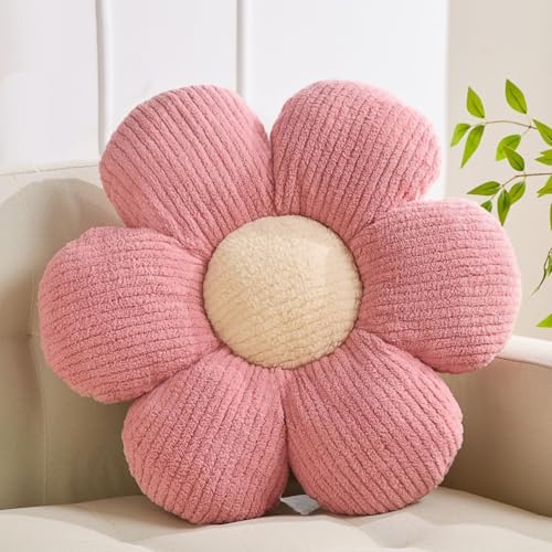 XIAIJIA Flower Pillow Flowers Shaped Pillow Cushion Decorative Daisy Pillow for Bed Cute Throw Pillow Flower Floor Pillow Soft Seat Cushion Pink Cushion 157 - Image 1