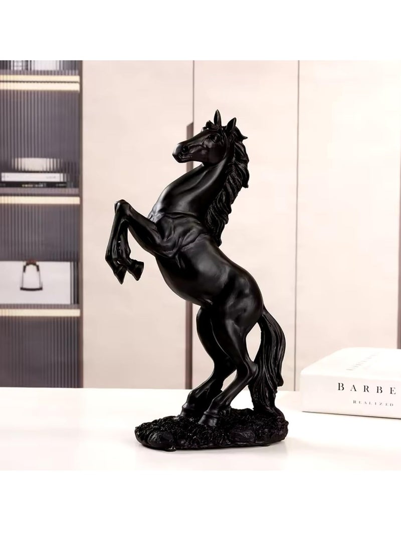 D&L Home Decor Sculpture Statue Modern Home Decor Accents Horse Figurine Resin Statue Art Gifts For Home Bedroom Livingroom Office  - Image 1