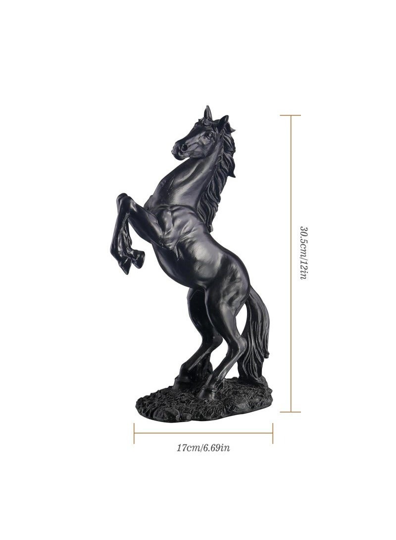 D&L Home Decor Sculpture Statue Modern Home Decor Accents Horse Figurine Resin Statue Art Gifts For Home Bedroom Livingroom Office  - Image 3