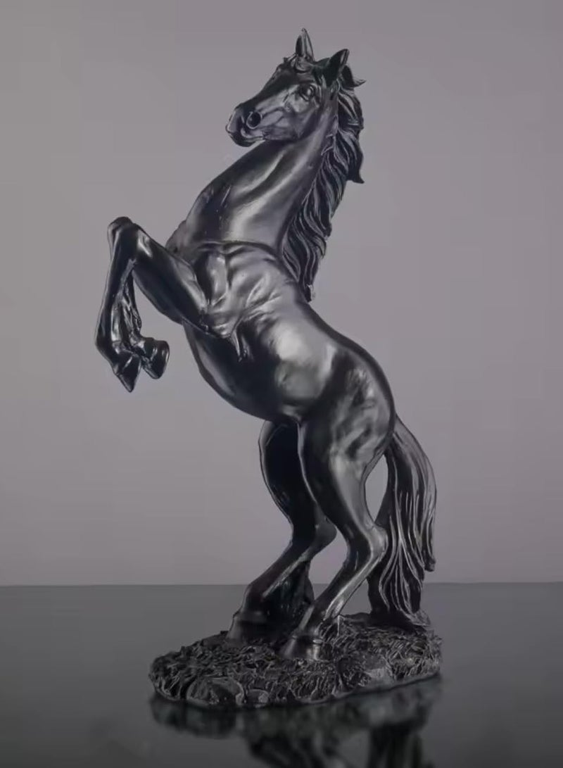 D&L Home Decor Sculpture Statue Modern Home Decor Accents Horse Figurine Resin Statue Art Gifts For Home Bedroom Livingroom Office  - Image 4