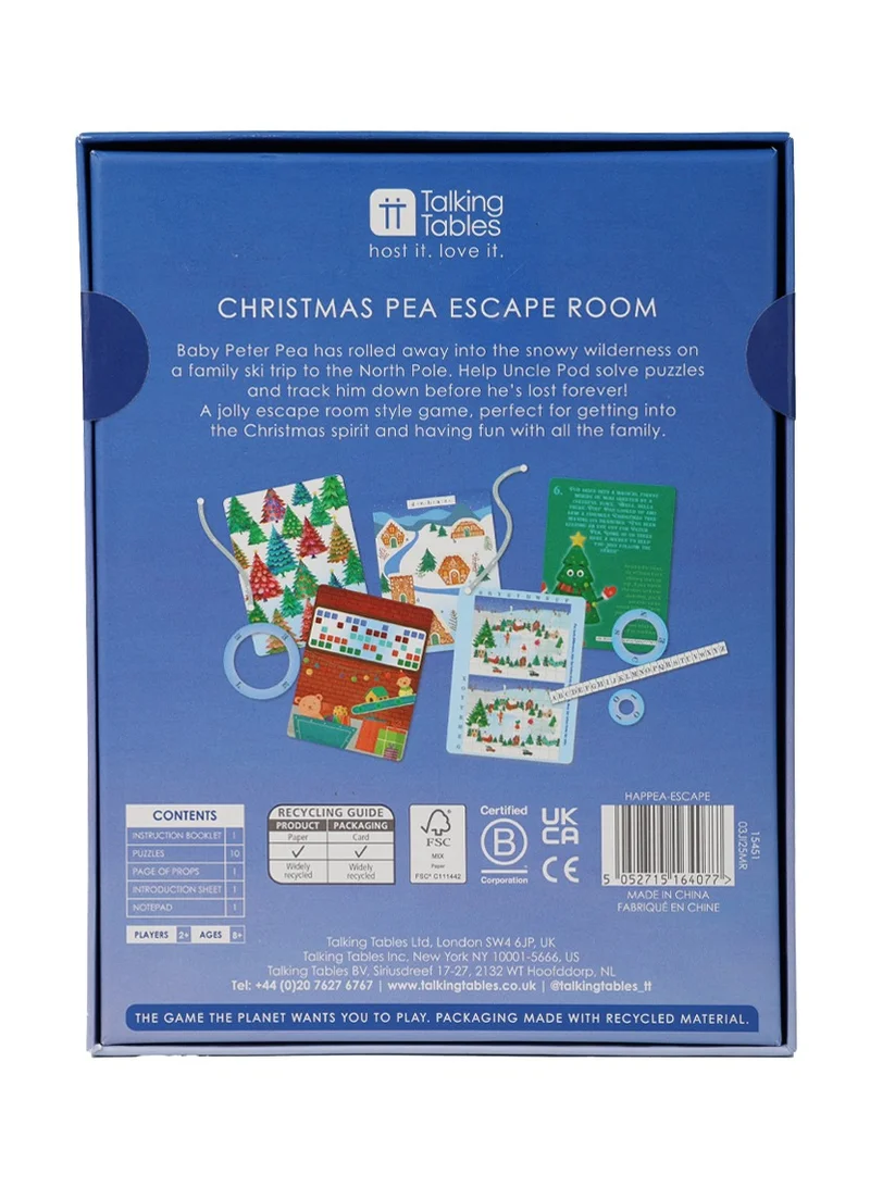 توكينج تيبلز غرفة الهروب لعيد الميلاد - إصدار البازلاء