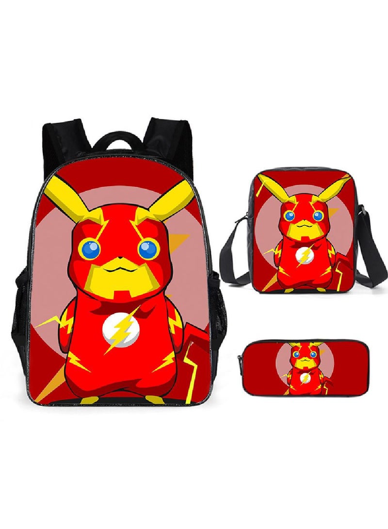 general 3-Piece Pokemon 3D Print Kids Backpack Set - Image 1