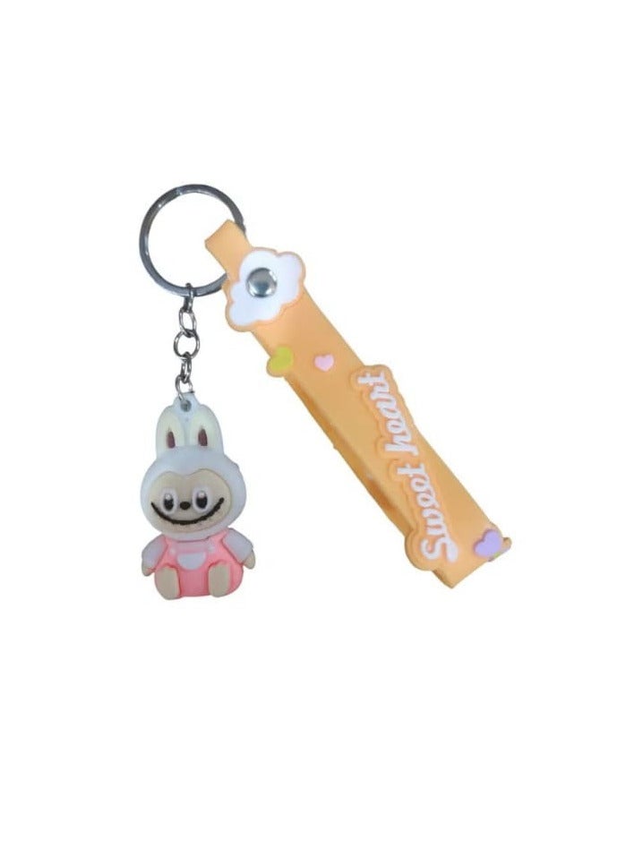 Labobo Game Keychain, Cute 3D Plastic Keychain, Cartoon Design