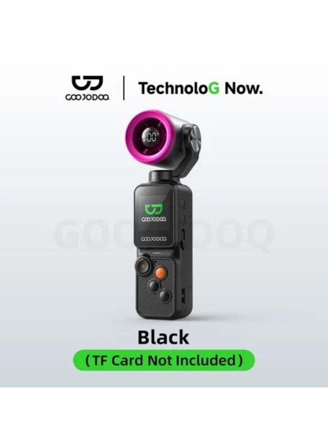 GOOJODOQ 2-in-1 Handheld Camera Fan, 100-Level High Speed Wind, Photo & Video Function, Black, GFS025 - Image 2